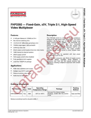 FHP3392IMTC24 datasheet  